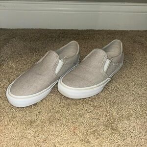 Vans women’s Asher slip ons worn once